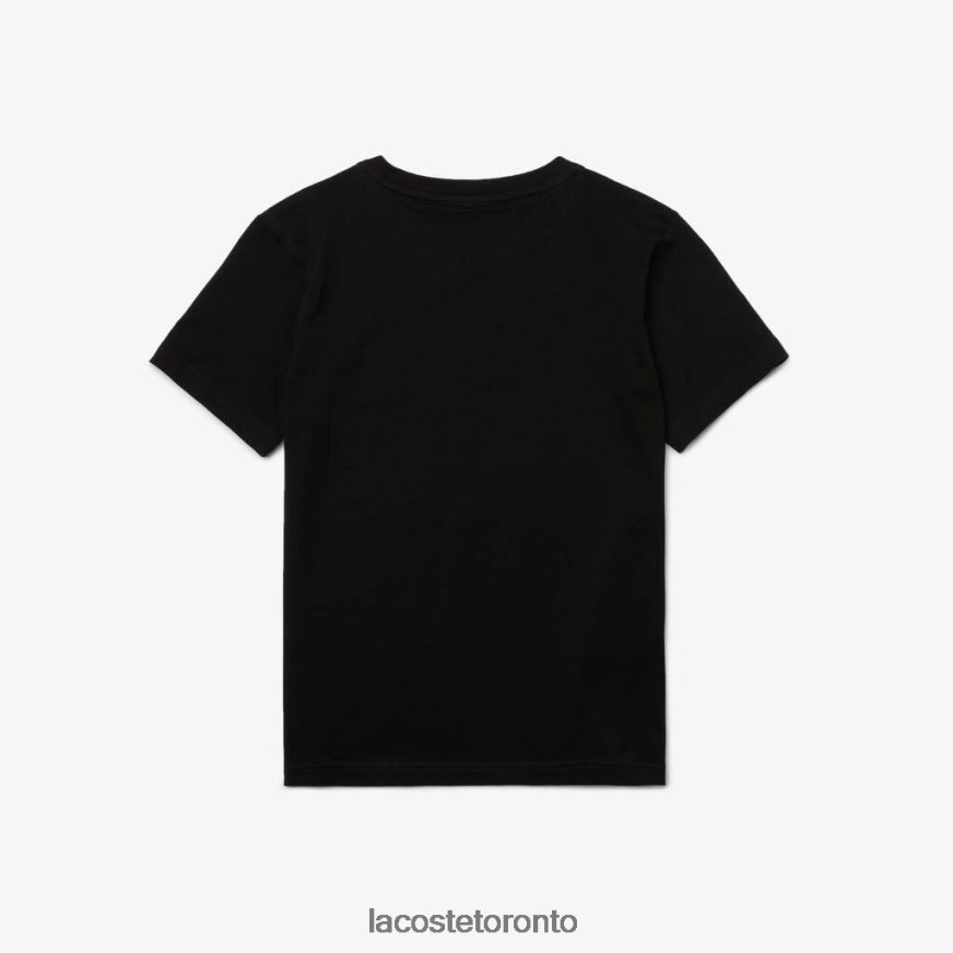 Clothing Lacoste Crew Neck Cotton Jersey T-Shirt Black Kids Z60BPR2997