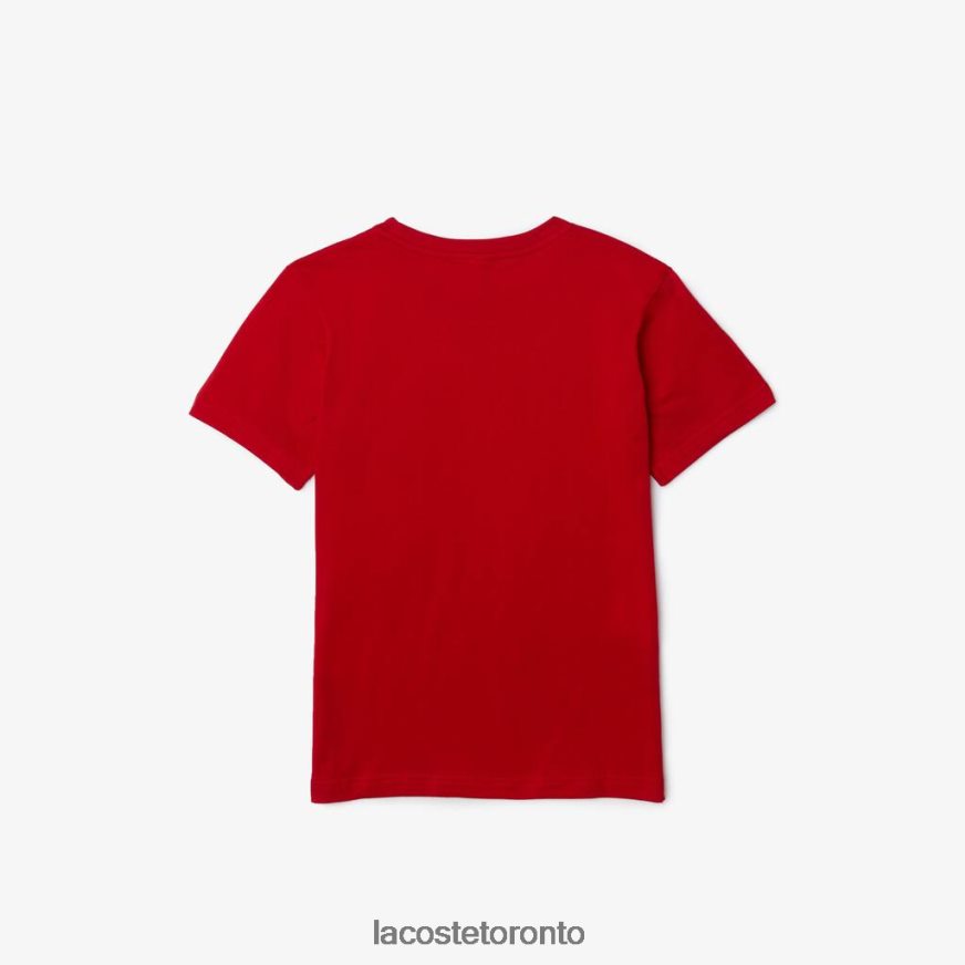 Clothing Lacoste Crew Neck Cotton Jersey T-Shirt Red Kids Z60BPR3178