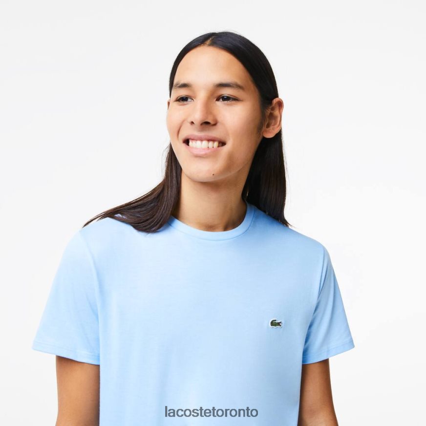 Clothing Lacoste Crew Neck Pima Cotton Jersey T-Shirt Blue Men Z60BPR680