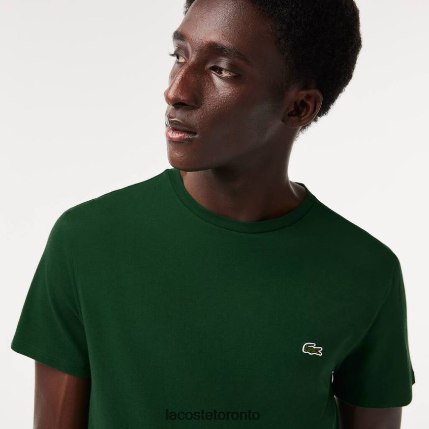 Clothing Lacoste Crew Neck Pima Cotton Jersey T-Shirt Green Men Z60BPR618