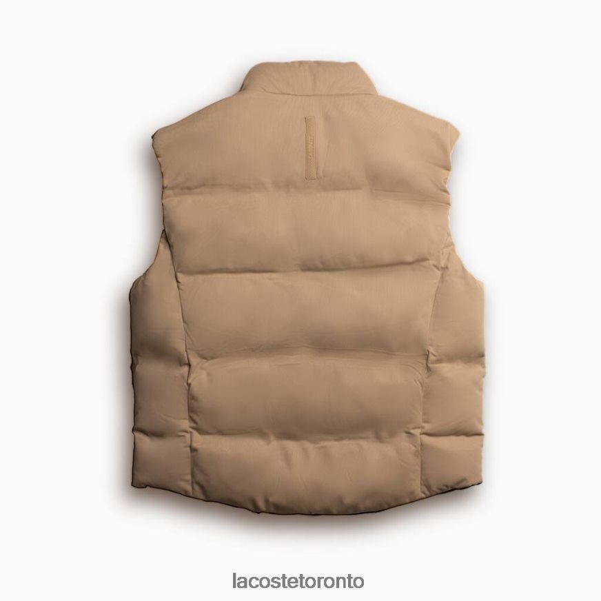 Clothing Lacoste Fold Away Hood Vest Beige Men Z60BPR1260