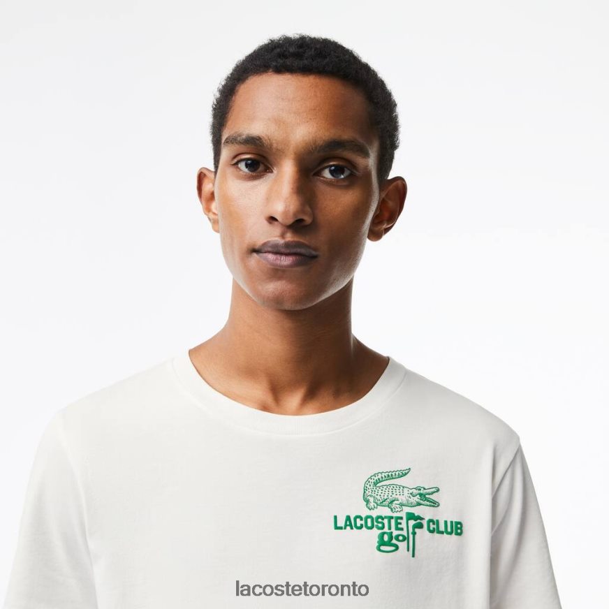 Clothing Lacoste Golf Regular Fit Organic Cotton T-Shirt White Men Z60BPR178