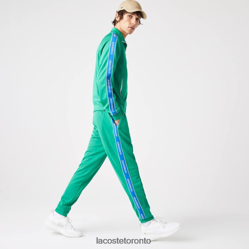 Clothing Lacoste Heritage Contrast Bands Trackpants Green Men Z60BPR1068