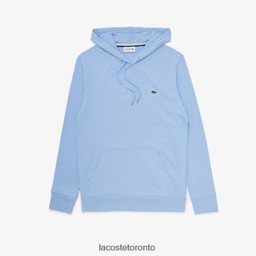 Clothing Lacoste Hooded Cotton Jersey Sweatshirt Blue Men Z60BPR621