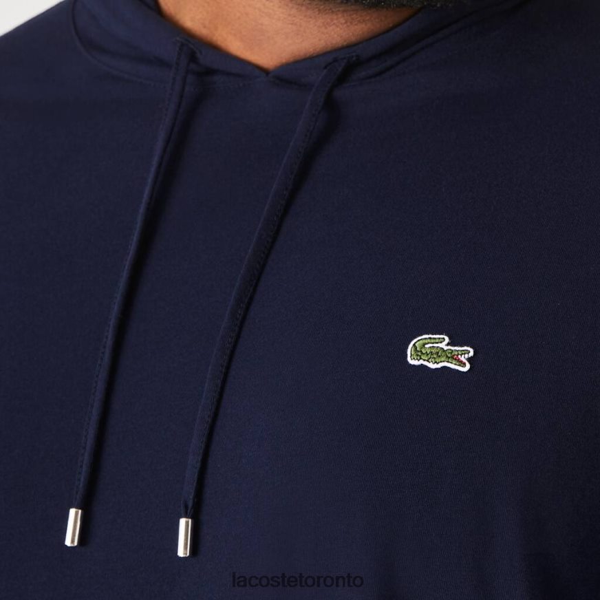 Clothing Lacoste Hooded T-Shirt Navy Blue Men Z60BPR781