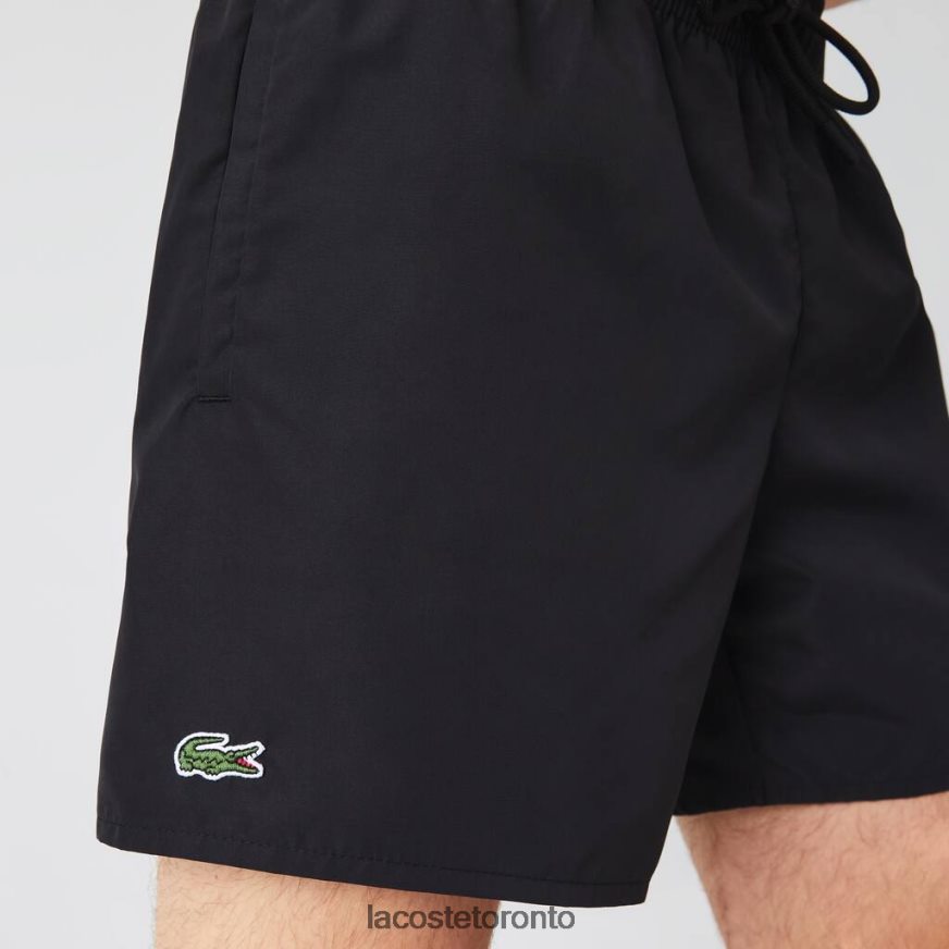 Clothing Lacoste Light Quick-Dry Swim Shorts Black/Navy Blue Men Z60BPR535