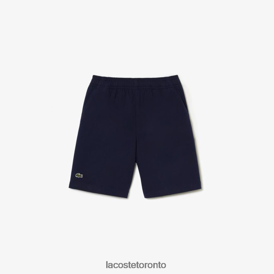 Clothing Lacoste Lightweight Cotton Gabardine Bermuda Shorts Navy Blue Kids Z60BPR3106