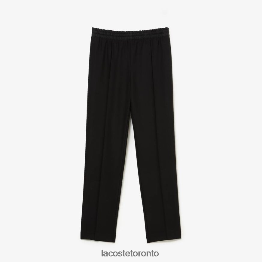 Clothing Lacoste Lightweight Wool Blend Pants Black Women Z60BPR2648