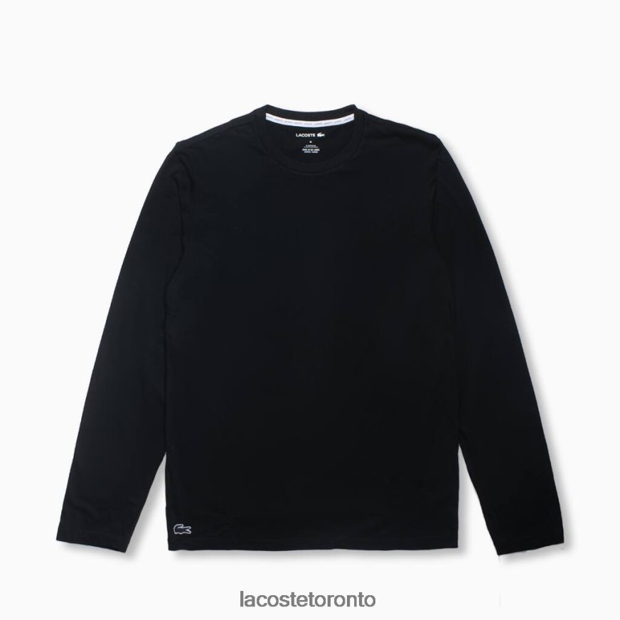 Clothing Lacoste Long Sleeve Lounge T-Shirt Black Men Z60BPR198