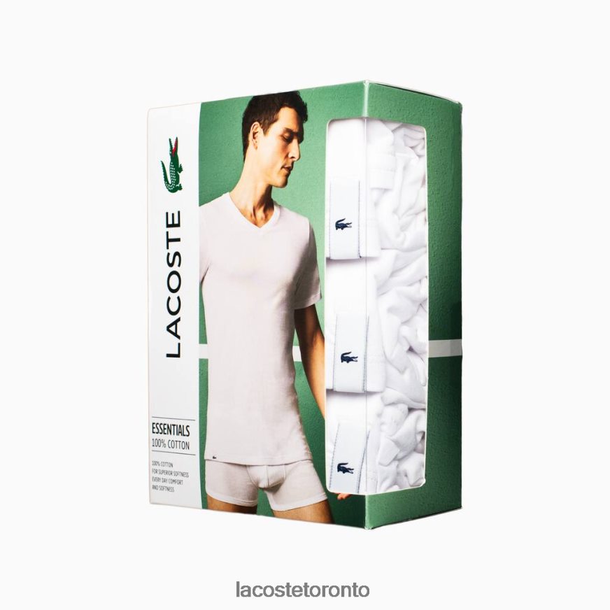 Clothing Lacoste Lounge T-Shirt 3-Pack White Men Z60BPR1579