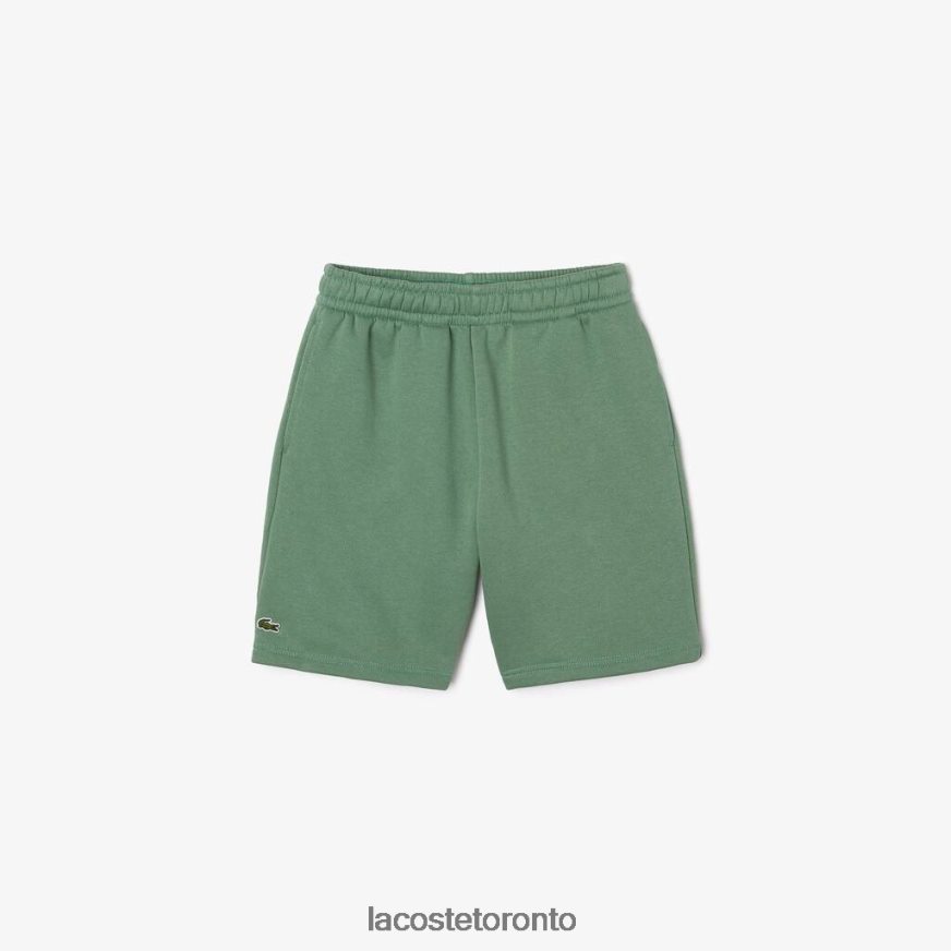 Clothing Lacoste Organic Brushed Cotton Fleece Shorts Khaki Green Kids Z60BPR3098