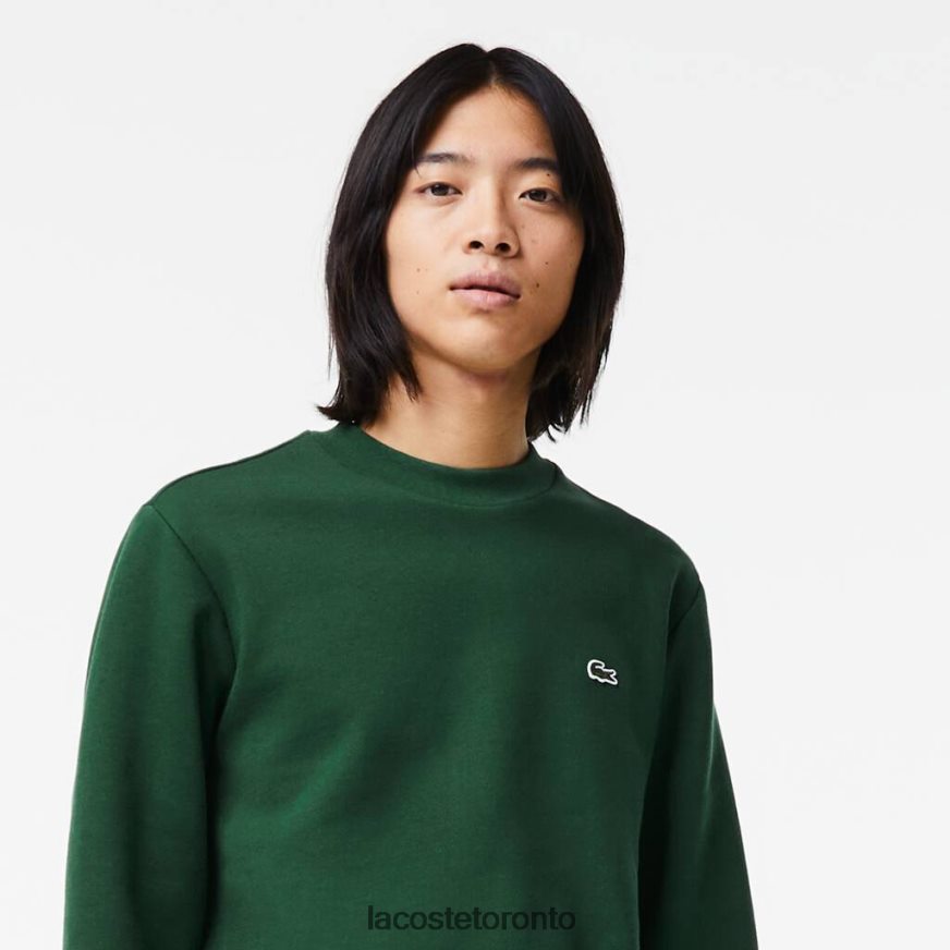 Clothing Lacoste Organic Brushed Cotton Sweatshirt Green Men Z60BPR281