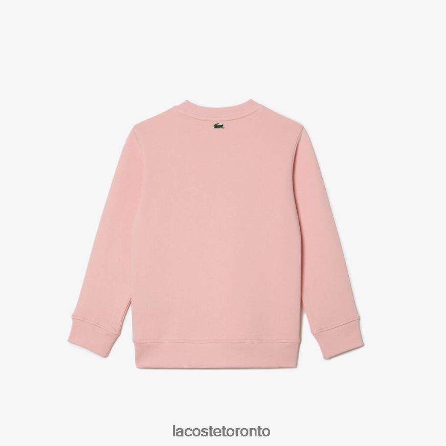 Clothing Lacoste Organic Cotton Fleece Sweatshirt Pink Kids Z60BPR3049