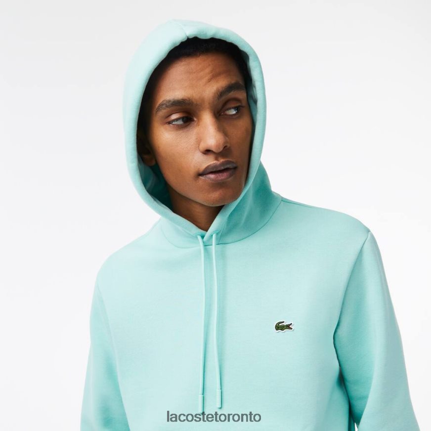 Clothing Lacoste Organic Cotton Hooded Sweatshirt Mint Men Z60BPR294