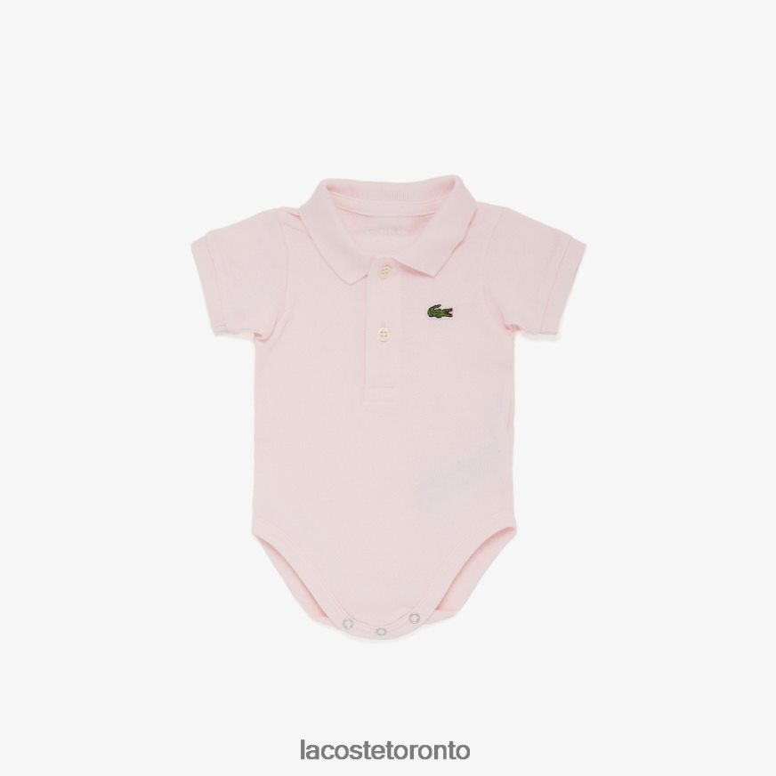 Clothing Lacoste Organic Cotton Pique Onesie Box Set Light Pink Kids Z60BPR2987