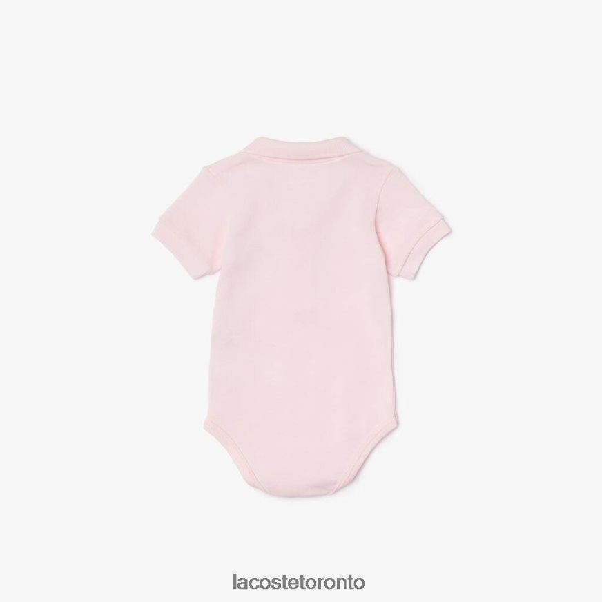 Clothing Lacoste Organic Cotton Pique Onesie Box Set Light Pink Kids Z60BPR2987