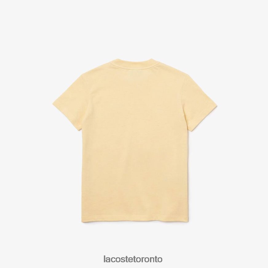 Clothing Lacoste Organic Cotton Pique T-Shirt Yellow Kids Z60BPR3142