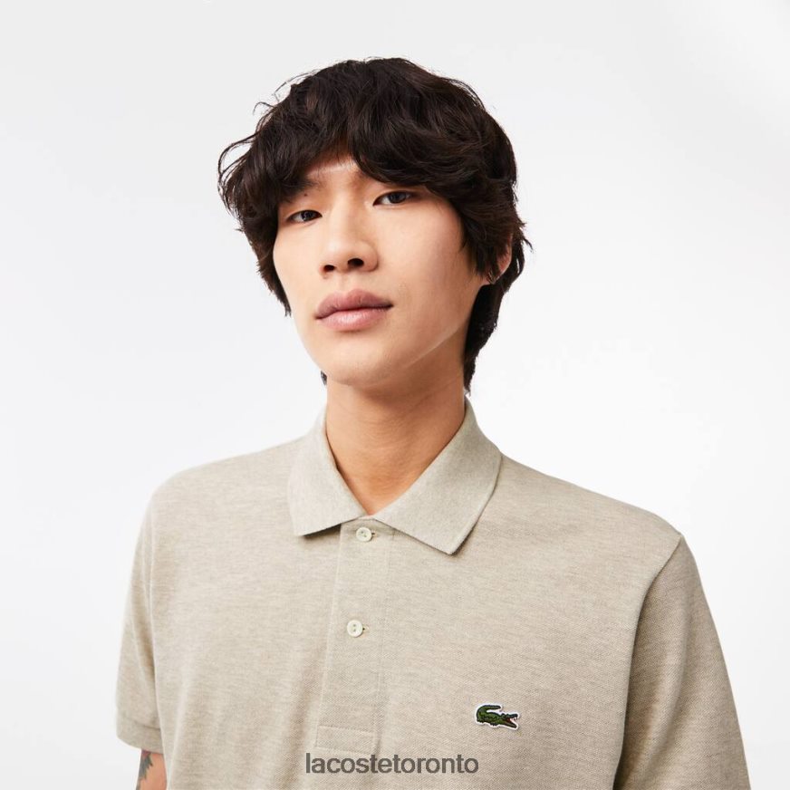 Clothing Lacoste Original L1212 Heathered Polo Beige Men Z60BPR167