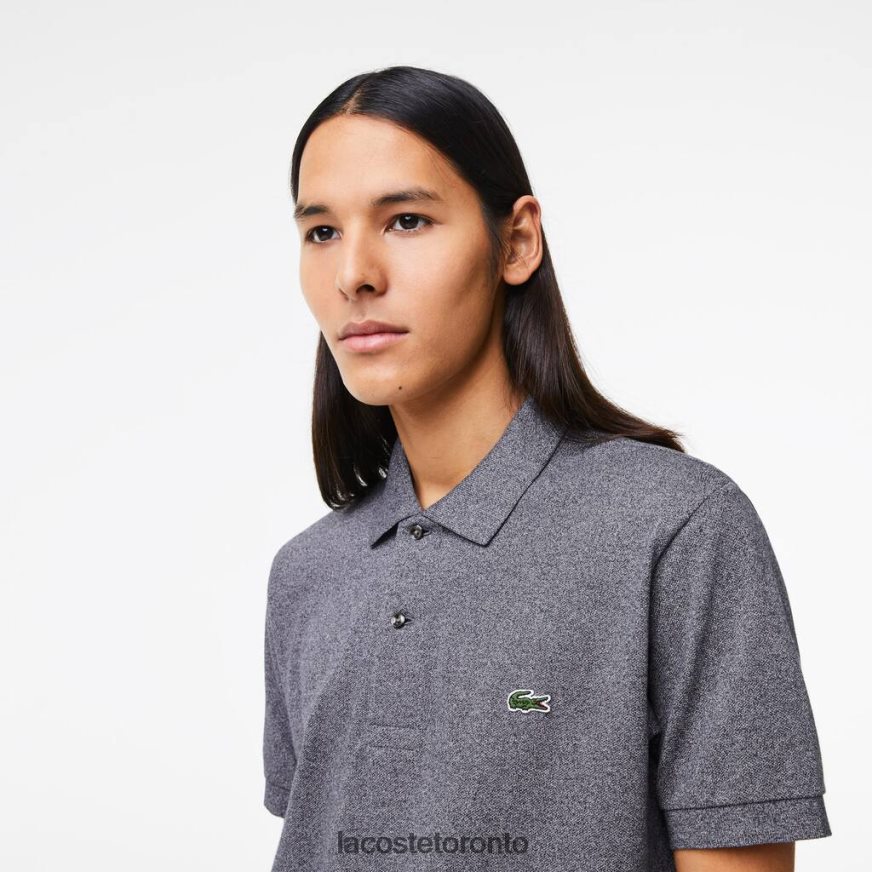 Clothing Lacoste Original L1212 Heathered Polo Grey Chine Men Z60BPR126