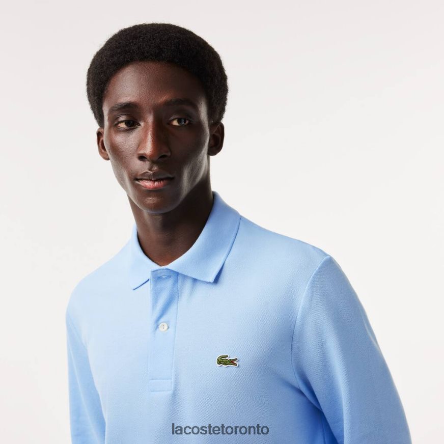 Clothing Lacoste Original L1212 Long Sleeve Polo Blue Men Z60BPR643