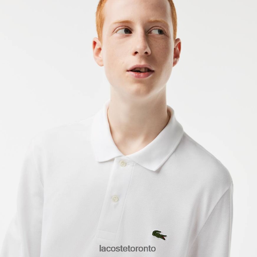 Clothing Lacoste Original L1212 Long Sleeve Polo White Men Z60BPR644