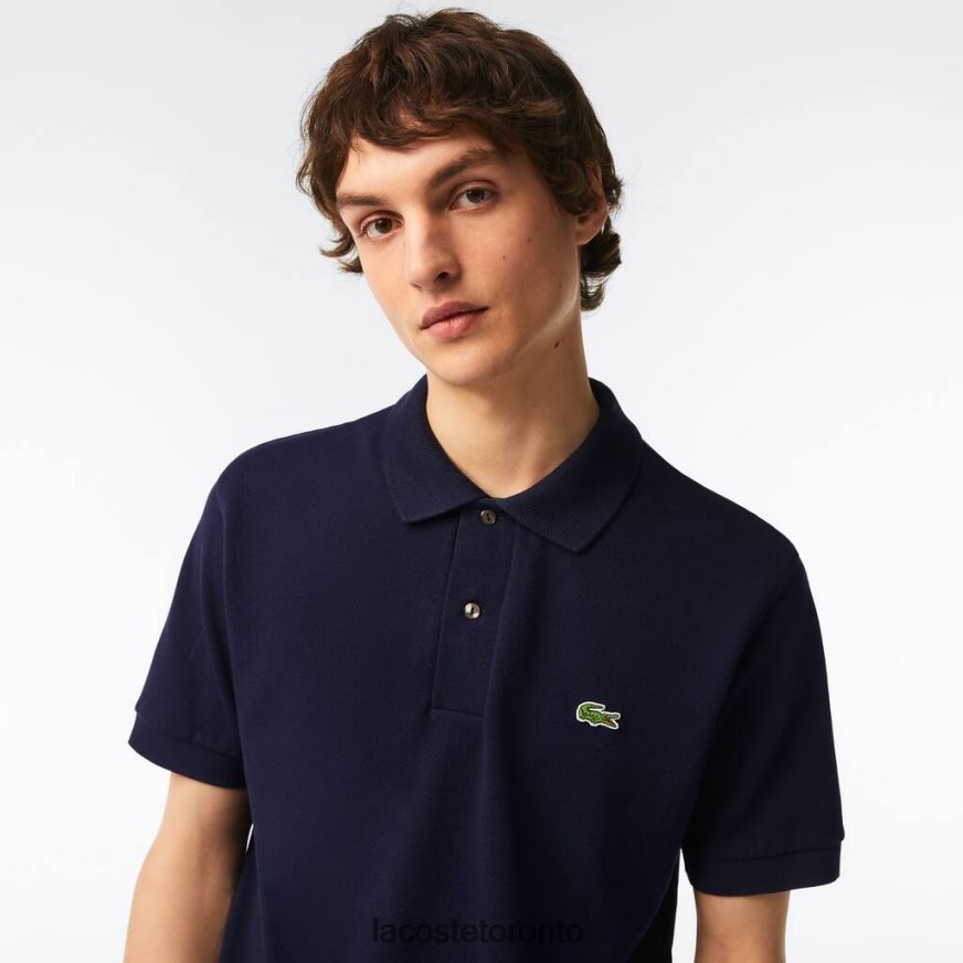 Clothing Lacoste Original L1212 Polo with heavy cotton pique Navy Blue Men Z60BPR250