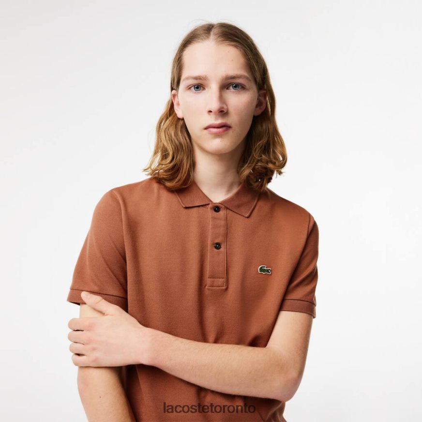 Clothing Lacoste Original L1212 Slim Fit Polo Light Brown Men Z60BPR219