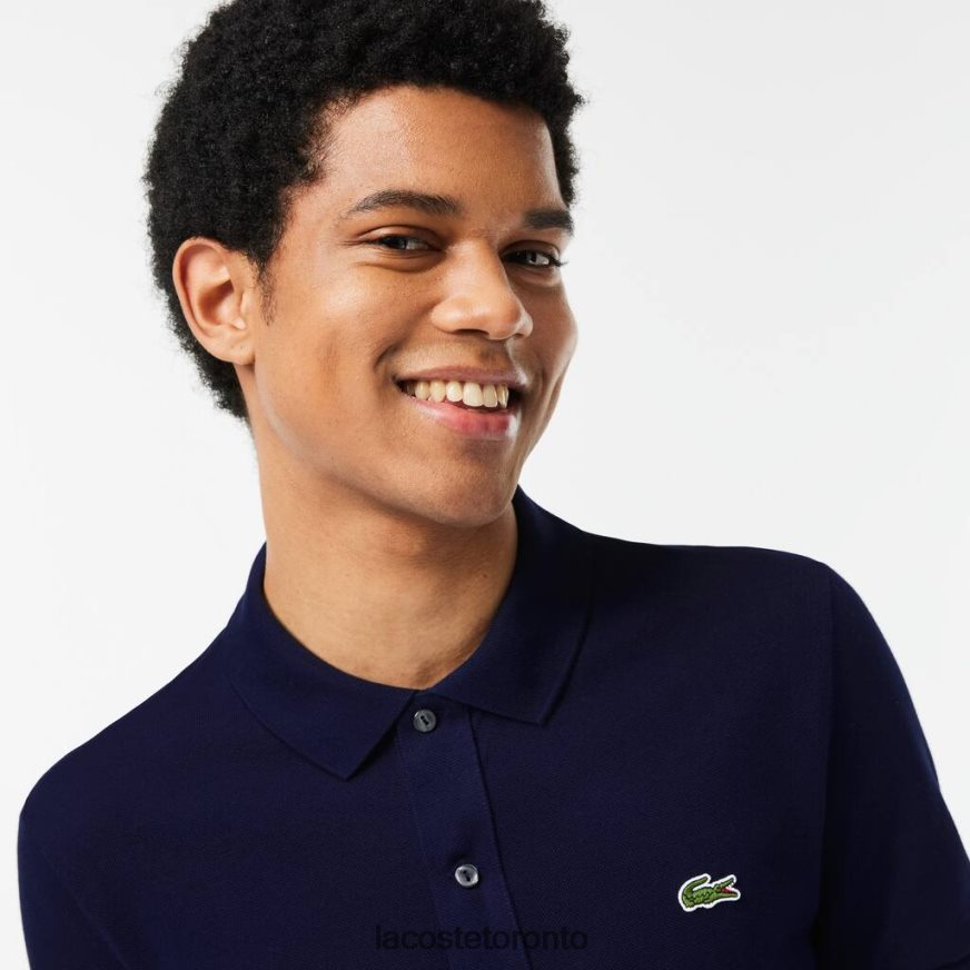 Clothing Lacoste Original L1212 Slim Fit Polo Navy Blue Men Z60BPR685