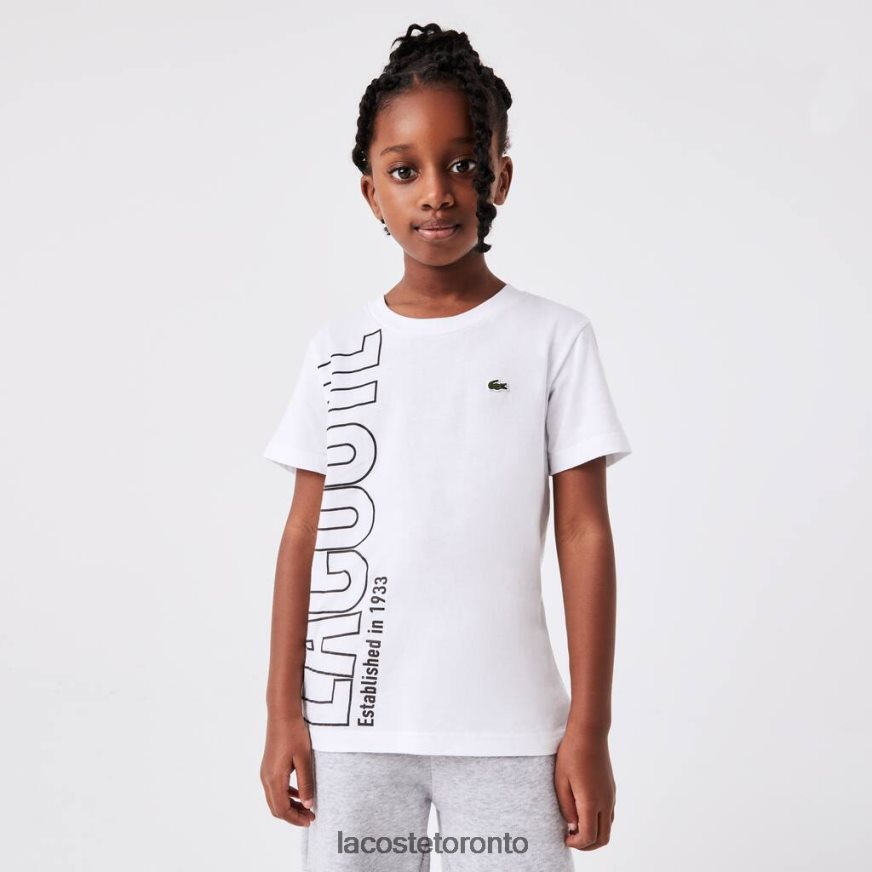 Clothing Lacoste Oversized Logo Cotton Jersey T-Shirt White Kids Z60BPR3158