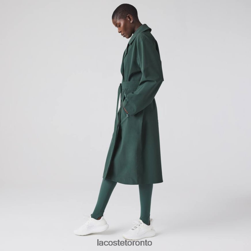 Clothing Lacoste Oversized Trench Coat Green Women Z60BPR2436