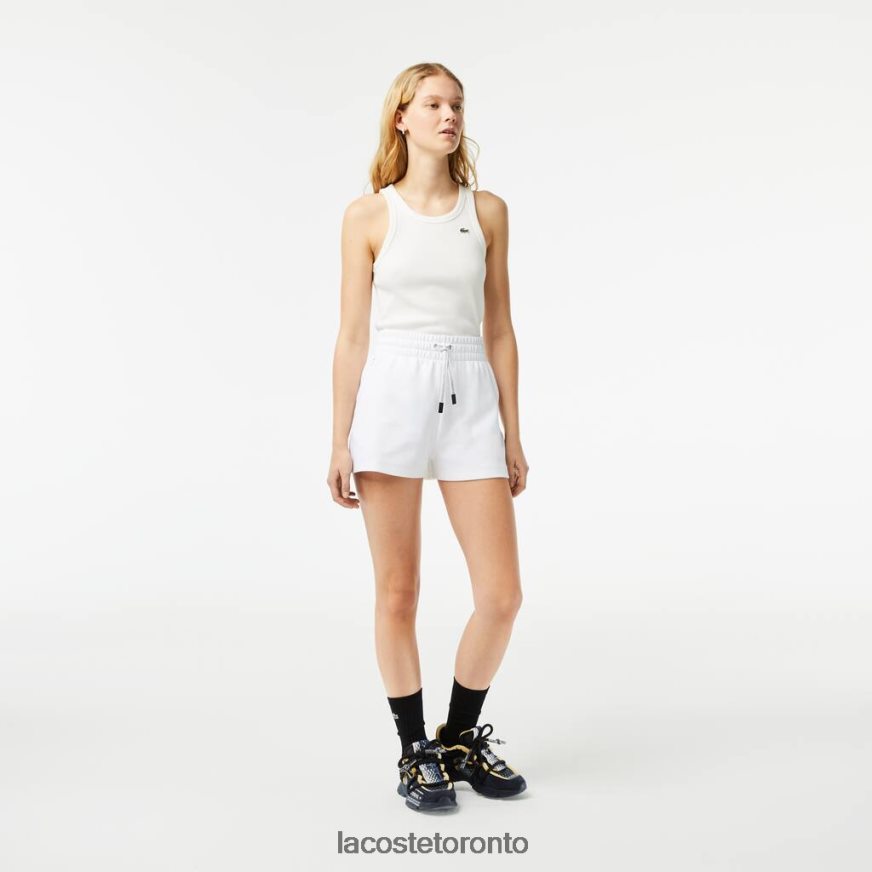 Clothing Lacoste Plain Shorts White Women Z60BPR2445