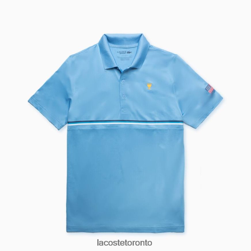 Clothing Lacoste Presidents Cup SPORT Polo Blue/Navy Blue/White Men Z60BPR1216