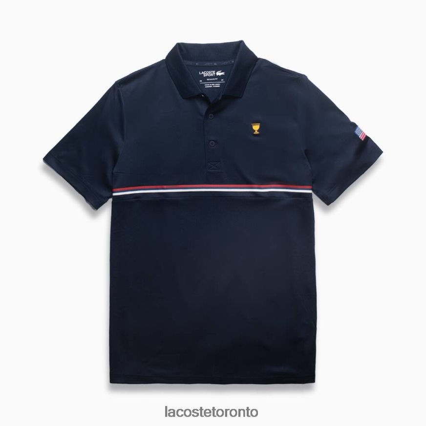 Clothing Lacoste Presidents Cup SPORT Polo Navy Blue/Red/White Men Z60BPR1217