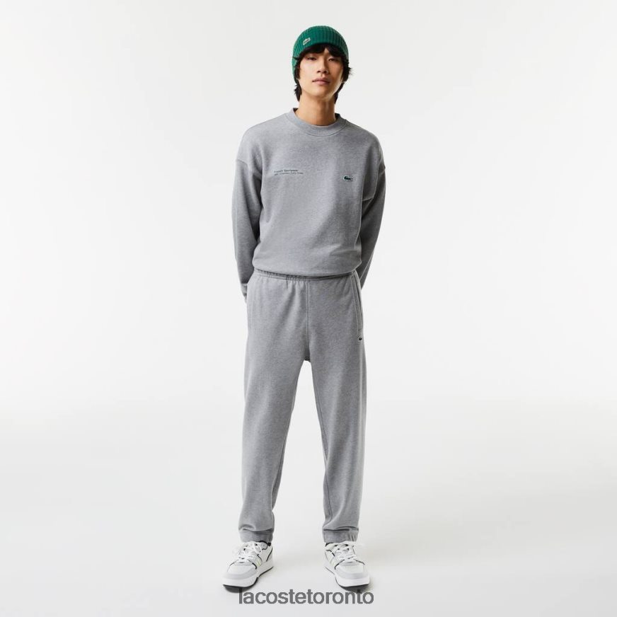 Clothing Lacoste Print Trackpants Grey Chine Men Z60BPR1012