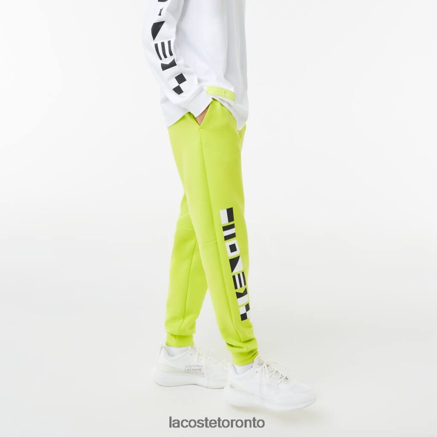 Clothing Lacoste Reflective Print Trackpants Yellow Men Z60BPR1046