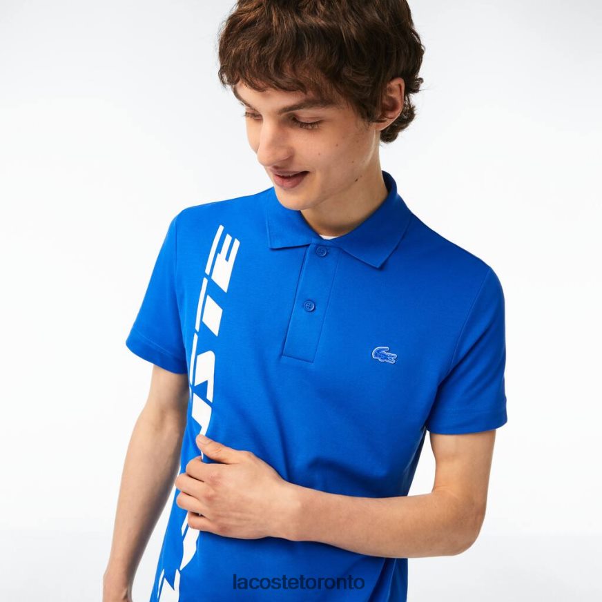 Clothing Lacoste Regular Fit Branded Pique Polo Blue Men Z60BPR625