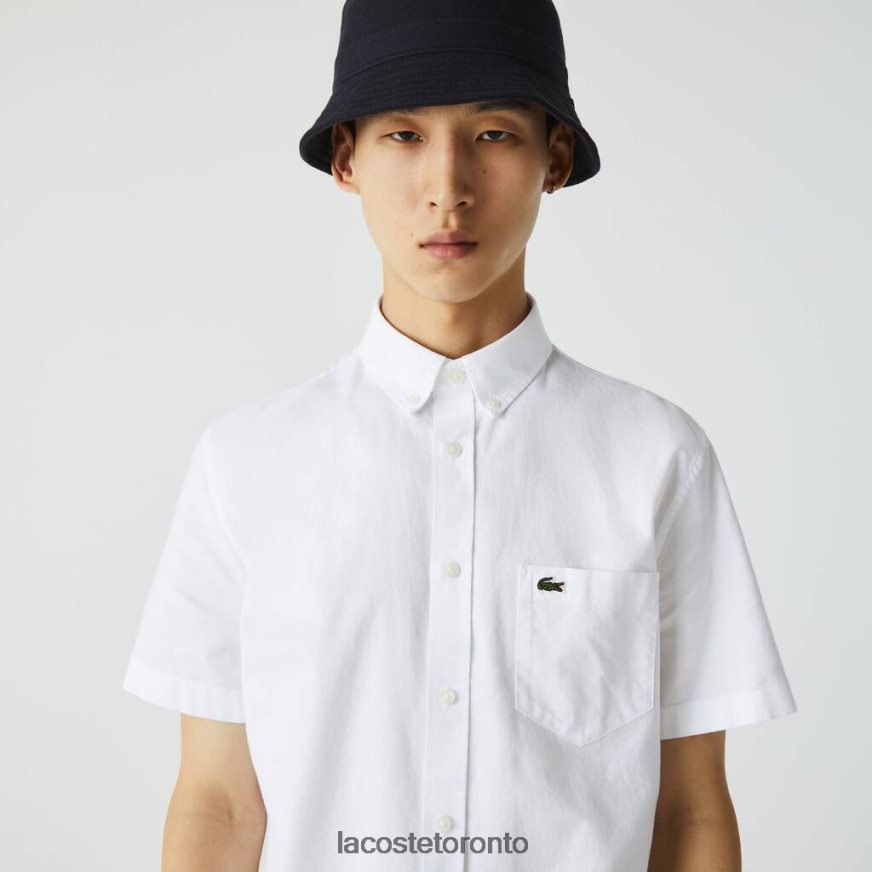 Clothing Lacoste Regular Fit Cotton Shirt White Men Z60BPR450