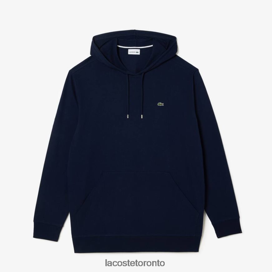 Clothing Lacoste Regular Fit Hooded T-Shirt Navy Blue Men Z60BPR725