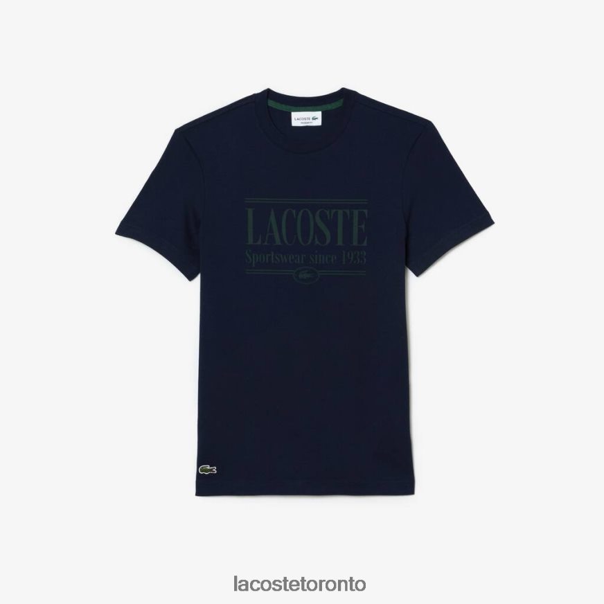 Clothing Lacoste Regular Fit Jersey T-Shirt Navy Blue Men Z60BPR105