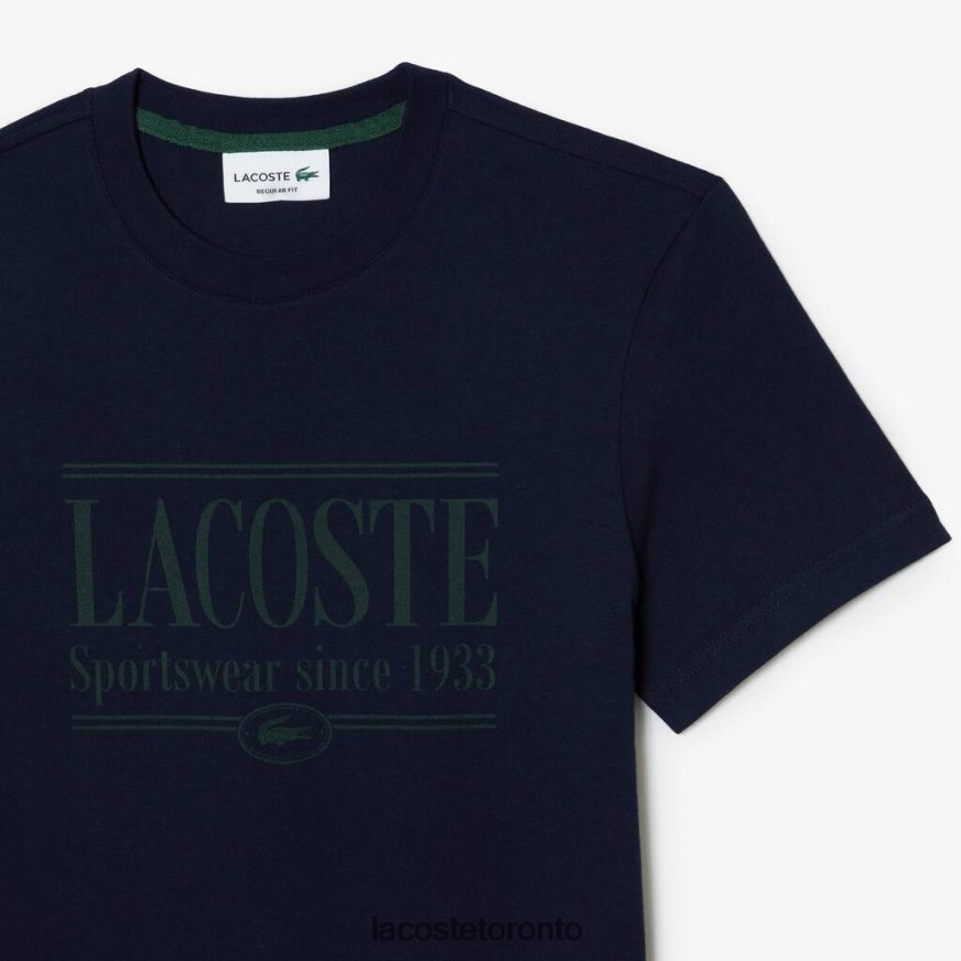 Clothing Lacoste Regular Fit Jersey T-Shirt Navy Blue Men Z60BPR105