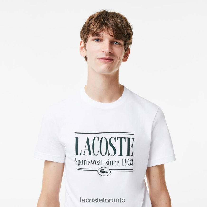 Clothing Lacoste Regular Fit Jersey T-Shirt White Men Z60BPR106