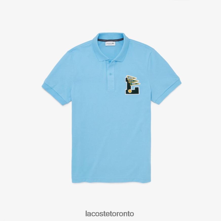 Clothing Lacoste Regular Fit L Badge Cotton Pique Polo Light Blue Men Z60BPR897