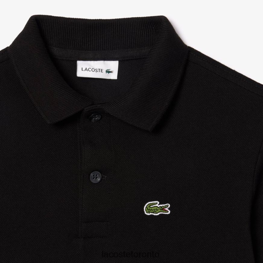 Clothing Lacoste Regular Fit Petit Pique Polo Black Kids Z60BPR3001