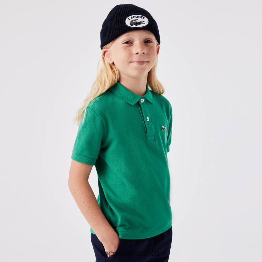 Clothing Lacoste Regular Fit Petit Pique Polo Green Kids Z60BPR3155