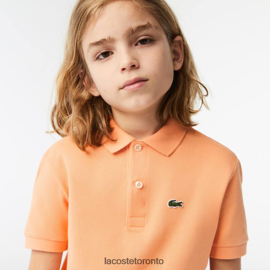 Clothing Lacoste Regular Fit Petit Pique Polo Light Orange Kids Z60BPR3123