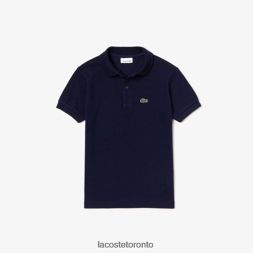 Clothing Lacoste Regular Fit Petit Pique Polo Navy Blue Kids Z60BPR3002