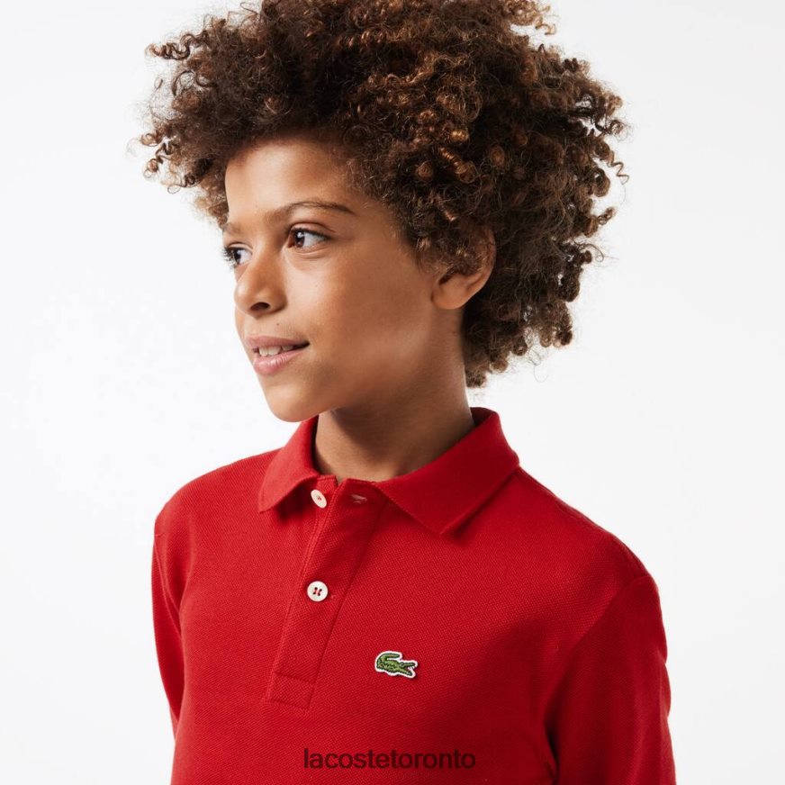 Clothing Lacoste Regular Fit Petit Pique Polo Red Kids Z60BPR2952