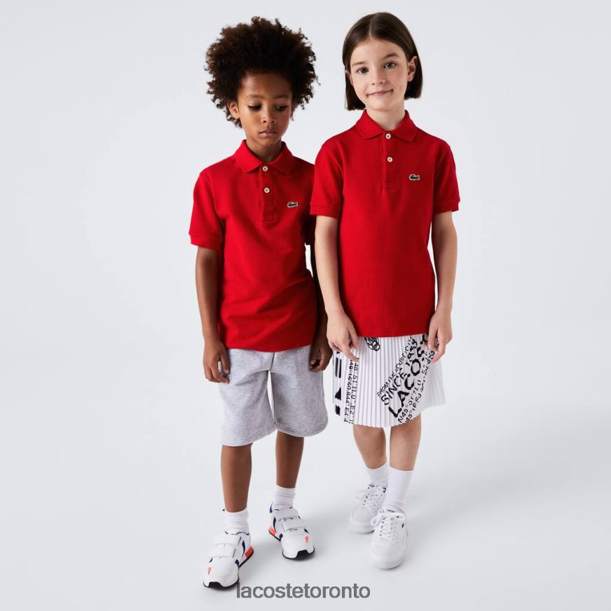 Clothing Lacoste Regular Fit Petit Pique Polo Red Kids Z60BPR3135