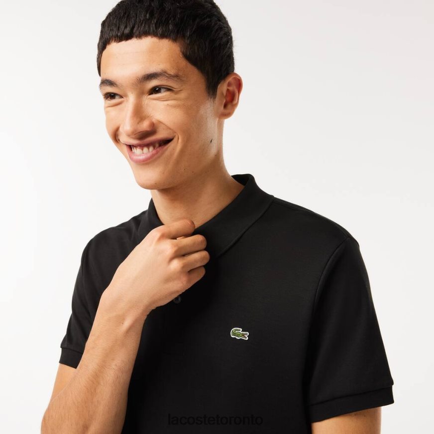 Clothing Lacoste Regular Fit Pima Cotton Polo Black Men Z60BPR807