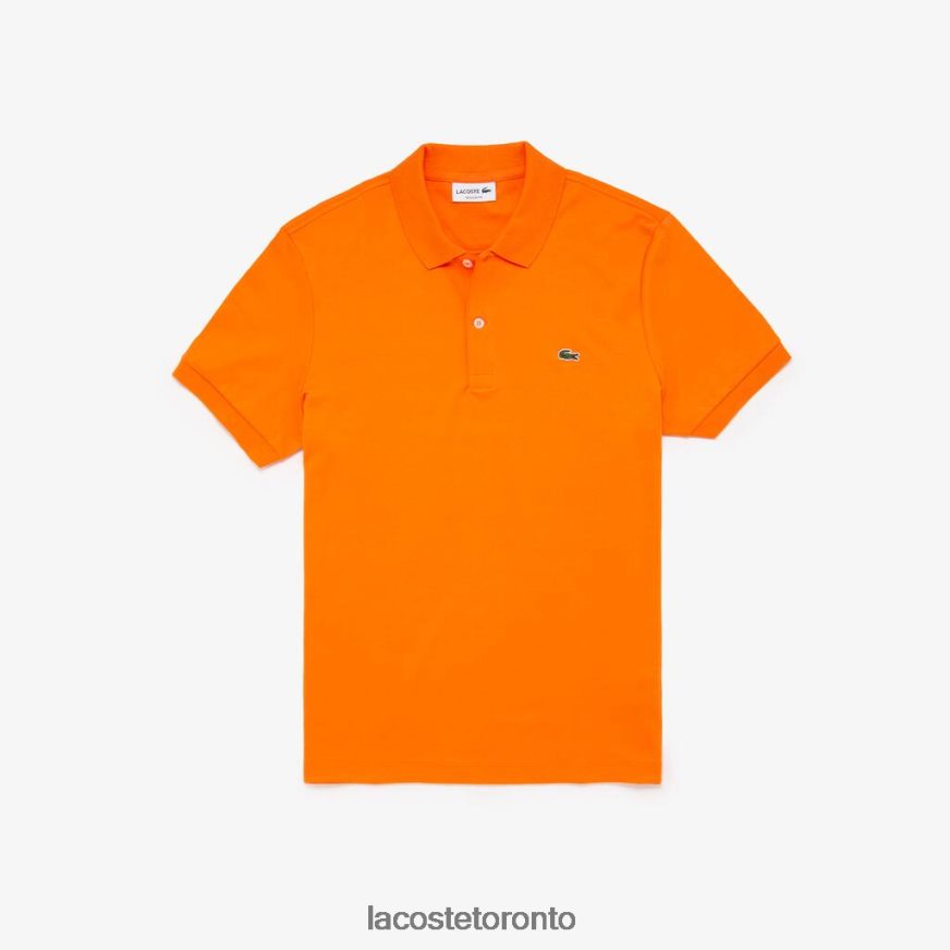 Clothing Lacoste Regular Fit Pima Cotton Polo Orange Men Z60BPR887